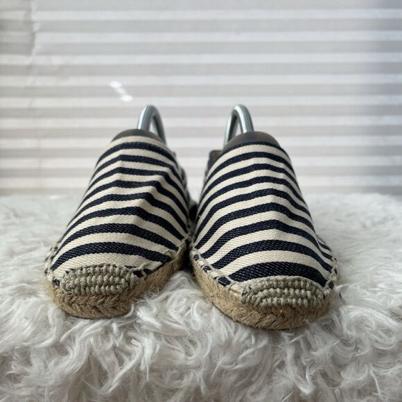Soludos Striped Canvas Spadrilles Flat Shoes nautical canvas size EU 39/US 9 - Picture 3 of 8